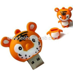 Full 3D design PVC cartoon usb flash