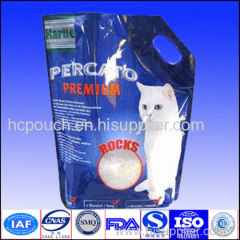 handle cat food package