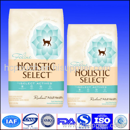 side gusseted pet food bag