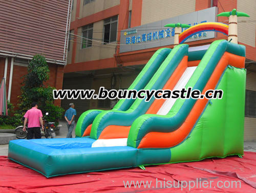 Hot Selling Green Tropical Water Slide