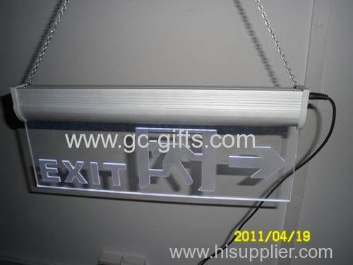 Acrylic LED safety exit signs
