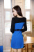 Female temperament cultivate one's morality show thin lace autumn dress long sleeve dress is backing the dress