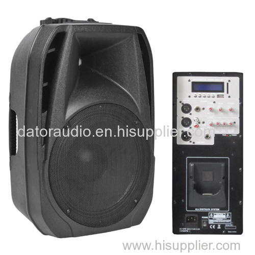 15-inch Full Range Plastic Mold PA Speaker Box