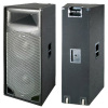 15-inch Dual Black Carpet Passive Pro Audio Speaker Cabinet