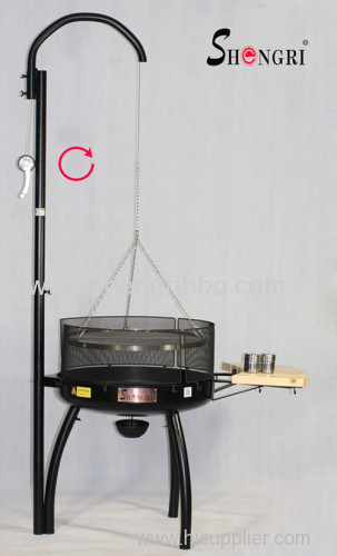 aduistable height bbq grilling cooker