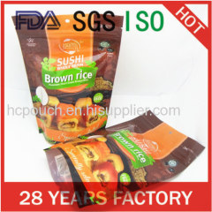 printed stand up plastic zipper bag