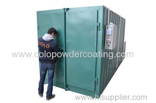 Gas powder curing oven