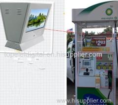 21.5 inch 1000 nit brightness double sided gas station digital signage