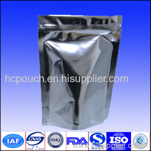 Stand up foil bag with zipper