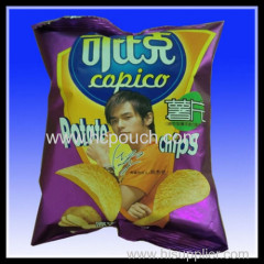 printed potato chips package bag