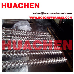 Concial twin screw barrel