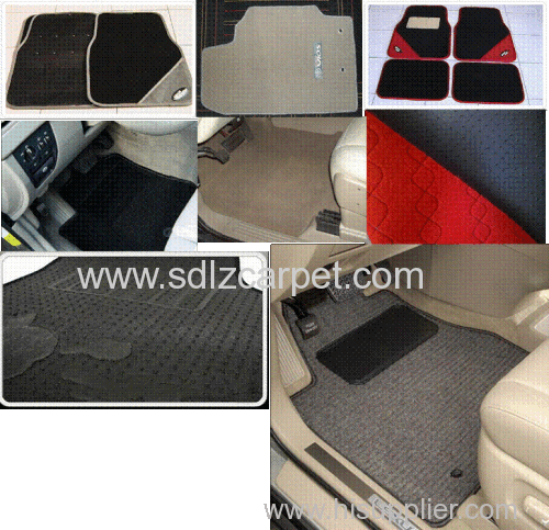 100% polypropylene tufted carpet floor mat with thermoplastic rubber backing