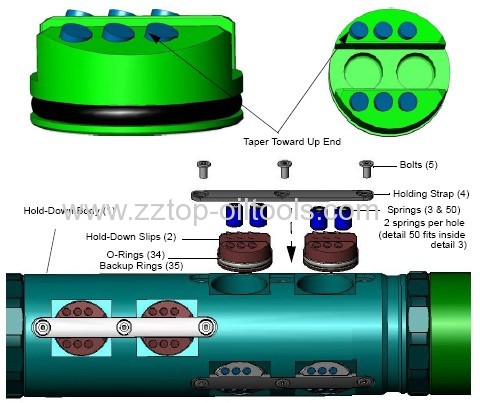 Обсаженной инструменты Дрель стволовой тестирования 105Mpa Fullbore Пакер-Champ