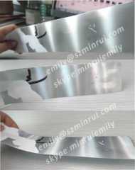 New Minrui Security Hologram Destructible Label Materials,Matt Silver Column Holographic Destructible Vinyl Materials