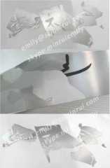 New Minrui Security Hologram Destructible Label Materials,Matt Silver Column Holographic Destructible Vinyl Materials