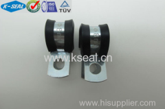 rubber lined P clips - zinc plated steel KPC13035