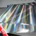 Glossy Silver Column Holographic Destructive Vinyl