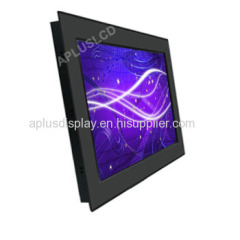 22'' Panel Mount Industrial LCD Display with IR Dual Touch Screen,IP65/NEMA 4X Aluminum Front Bezel