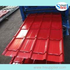 Prepainted corrugated steel sheet