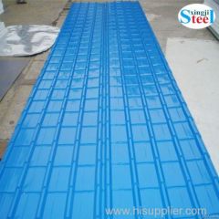 Prepainted corrugated steel sheet