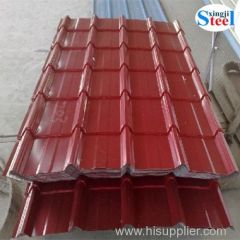 Prepainted corrugated steel sheet