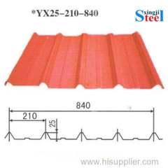 Prepainted corrugated steel sheet