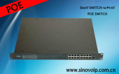 16 Port 802.3af POE Ethernet Switch Power over Ethernet