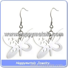 stainless steel butterfly earrings