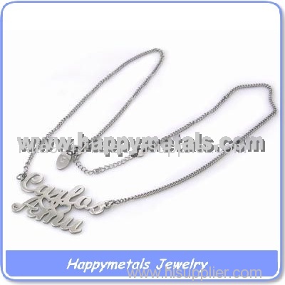 stainless steel pendant necklace jewelry
