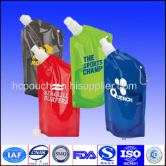 juice drink spout pouch bag with hook