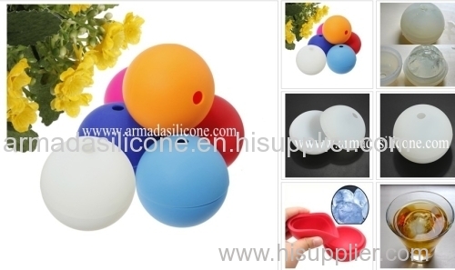 Food grade 100%Whisky silicone sphere ice ball molds