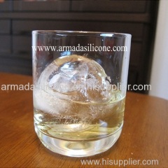 Food grade 100%Whisky Silicone ice ball&Ice Sphere Ice Mold