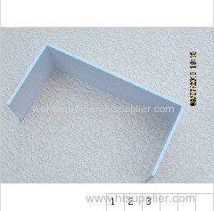 White color acrylic U shape display case for wallet shoes handbag cosmetic jewelly ! High quality and low price