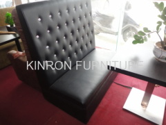 hot sale restaurant leather sofa booth seating