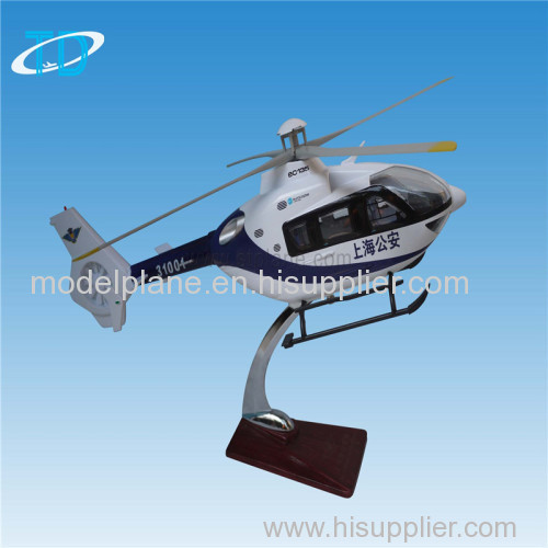 EC-1351:24 42cm resin handworked helicopter model