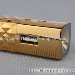 DEJI DJ-018 2800mAh Universal Lipstick Style With Led Light Power Bank For iPhone/Samsung/HTC-Gold