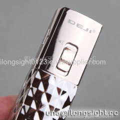 DEJI DJ-018 2800mAh Universal Lipstick Style With Led Light Power Bank For iPhone/Samsung/HTC-Silver