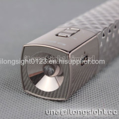 DEJI DJ-018 2800mAh Universal Lipstick Style With Led Light Power Bank For iPhone/Samsung/HTC-Silver