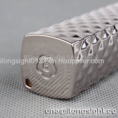 DEJI DJ-018 2800mAh Universal Lipstick Style With Led Light Power Bank For iPhone/Samsung/HTC-Silver