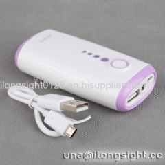 5000 mAh Y202 Cuties Series Universal Power Bank For iPhone/Samsung/HTC