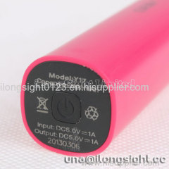 2300 mAh Y17 ABS Candy Color Universal Cuboid Power Bank For iPhone/Samsung/HTC
