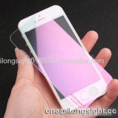 0.3 mm Full Electroplated Mirror Tempered Glass Screen Protector For iPhone 5/5S