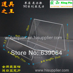 High-grade one layer acrylic display case for wallet handbag cosmetic boutique! Free shipping and hot selling