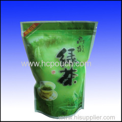 zipper stand up tea bag