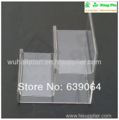 High-grade two layers acrylic display case for wallet handbag cosmetic boutique ! Crystal clear color