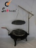 Shengri adjustable height bbq grill