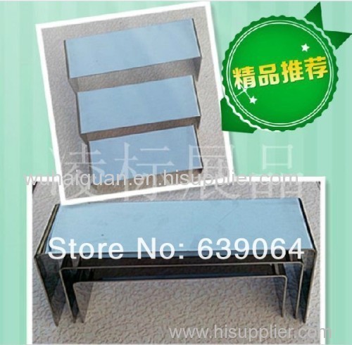 High-grade multifunctional hot selling stainless steel three pieces a suit shoes display stand