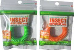 Natural EVA and waterproof anti-mosquito repellent bracelet with zipper bag