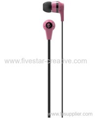 Skullcandy Ink'd 2 Earbud Headphones Pink/Black with Mic/Remote