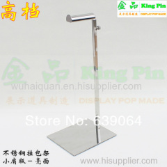 Free shipping high grade stainless steel hanging bag display stand! Stable and high quality display rack